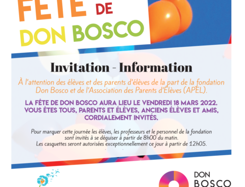 Programme Fête de Don Bosco 2022