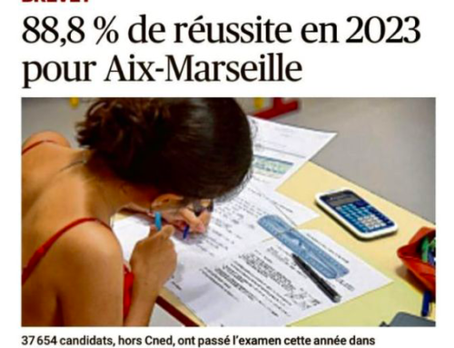 88,8 % de réussite en 2023 pour Aix-Marseille