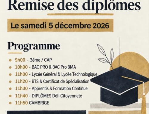 Remise des diplômes